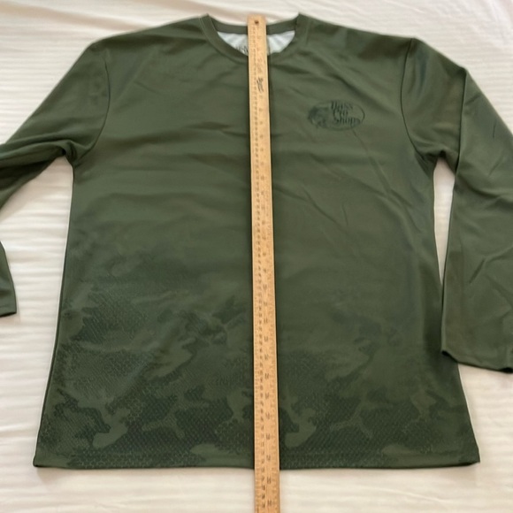 Bass Pro Shops Olive Camo Long Sleeve tech fabric shirt - Picture 6 of 15